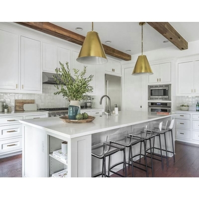 Préparez pour rassembler les Cabinets blancs en bois solides de Shaker Style Modular Wood Kitchen