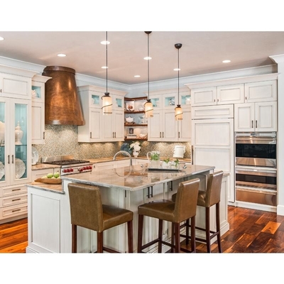 Préparez pour rassembler les Cabinets blancs en bois solides de Shaker Style Modular Wood Kitchen