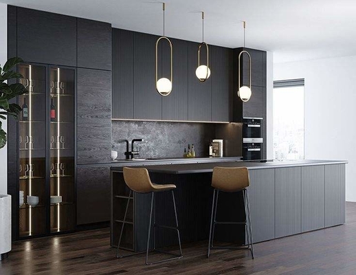 Le placard européen moderne de fabrication de style laquent les buffets modulaires