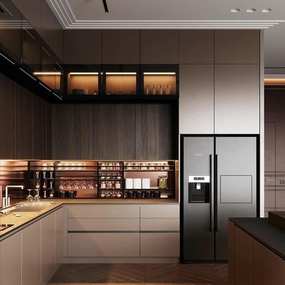 Le placard européen moderne de fabrication de style laquent les buffets modulaires