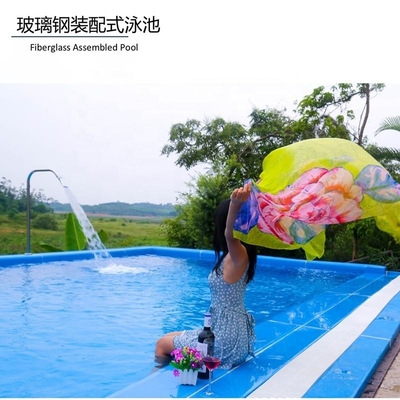 Piscine de récipient d'expédition de couleur 20FT 40FT adaptée aux besoins du client préfabriquée de fibre de verre avec la fenêtre d'UPVC
