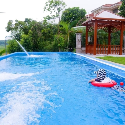 Piscine de récipient d'expédition de couleur 20FT 40FT adaptée aux besoins du client préfabriquée de fibre de verre avec la fenêtre d'UPVC