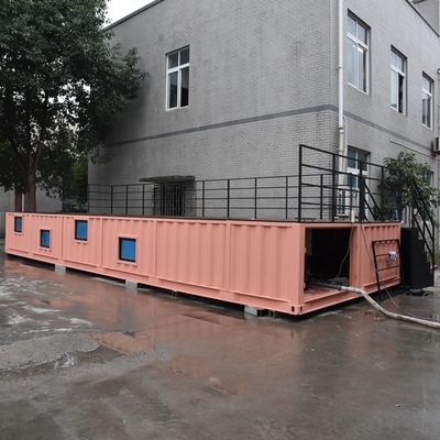 Piscine adaptée aux besoins du client par construction préfabriquée de conteneur de taille et de couleur de 40FT par le matériel en acier avec le système électrique et laissant tomber