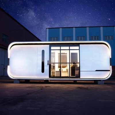 Maison modulaire de cosse de récipient de café de magasin préfabriqué de magasin mobile de magasin mobile de verre trempé de structure métallique