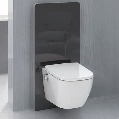Toilettes de chauffage de couleur blanche de cuvette ronde de selles de fin d'articles sanitaires d'installation facile