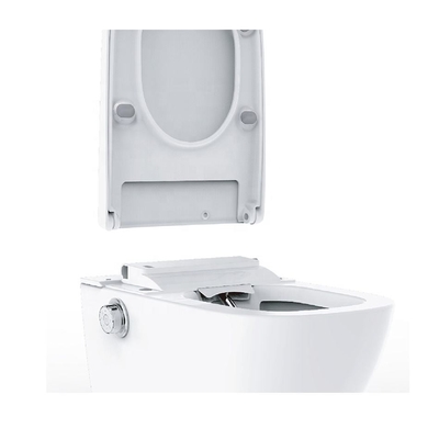 Toilettes de chauffage de couleur blanche de cuvette ronde de selles de fin d'articles sanitaires d'installation facile
