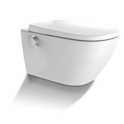Toilettes de chauffage de couleur blanche de cuvette ronde de selles de fin d'articles sanitaires d'installation facile