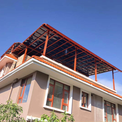 Polycarbonate en aluminium M Shape Black Color ou abri adapté aux besoins du client de parking de couleur pour le garage de Chambre