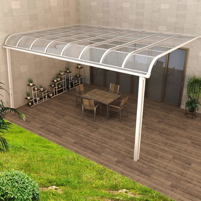 Polycarbonate en aluminium M Shape Black Color ou abri adapté aux besoins du client de parking de couleur pour le garage de Chambre
