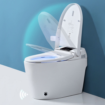 Toilette futée intelligente de salle de bains de capteur de bidet affleurant automatique électrique de luxe de carte de travail