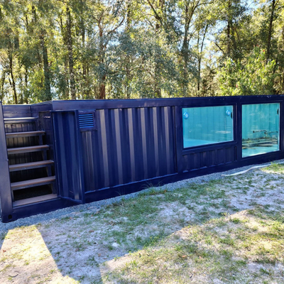 Structure en acier extérieure cadre 20FT 40FT bassin de natation de conteneur préfabriqué