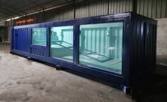 Container sur mesure piscine avec fenêtre douche maison spa structure en acier piscine