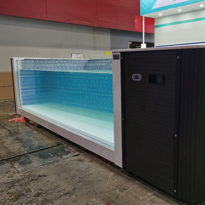 Container sur mesure piscine avec fenêtre douche maison spa structure en acier piscine