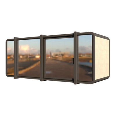 Luxe personnalisable couleur et verre portable 20FT 40FT préfabriqué maison de conteneur à emballage plat avec prix d'usine