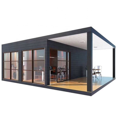 Luxe personnalisable couleur et verre portable 20FT 40FT préfabriqué maison de conteneur à emballage plat avec prix d'usine