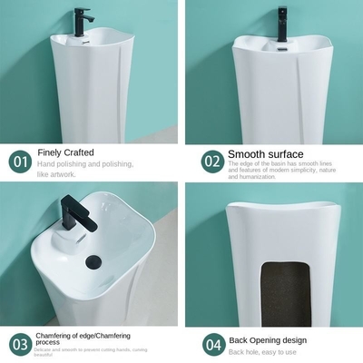 Prix en gros Appareils sanitaires modernes Gratuit salle de bain en céramique blanche