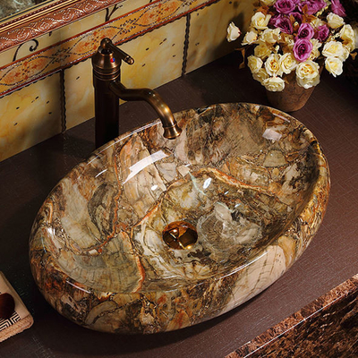 Produits sanitaires de luxe Vintage élégant Couleur de comptoir salle de bains Eau de Jacuzzi