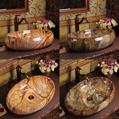 Produits sanitaires de luxe Vintage élégant Couleur de comptoir salle de bains Eau de Jacuzzi