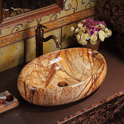 Produits sanitaires de luxe Vintage élégant Couleur de comptoir salle de bains Eau de Jacuzzi