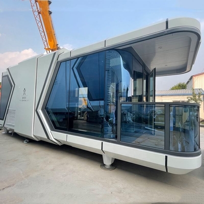 Vente à chaud Cabine meublée Maison de ville Maison de conteneurs 40FT Maison de bureau Capsule blanche