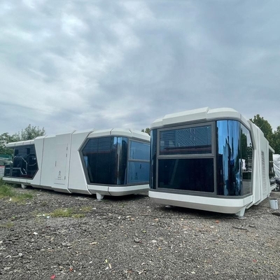 Vente à chaud Cabine meublée Maison de ville Maison de conteneurs 40FT Maison de bureau Capsule blanche