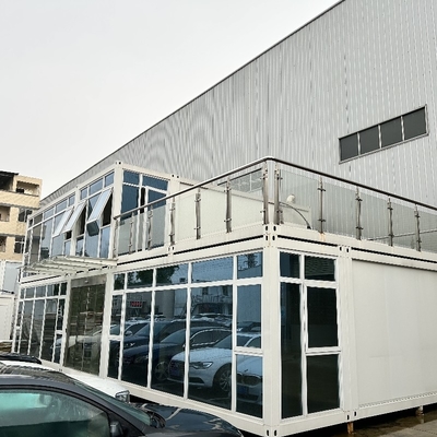 Faible prix d'usine Deux maison de conteneurs en acier léger bâtiment maison mobile