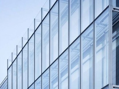 Isolation thermique en aluminium durable forte de mur rideau de verre feuilleté
