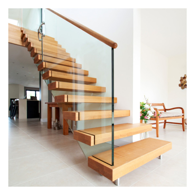 Le bois d'intérieur d'escalier de grenier d'économie de l'espace de style australien marchent l'escalier droit de flottement
