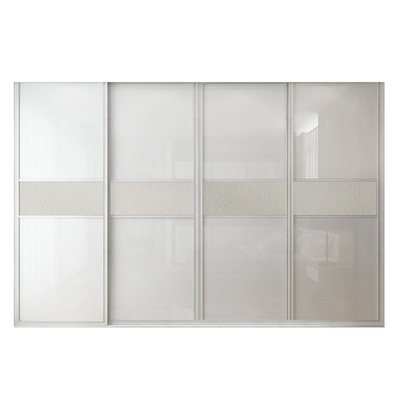 L'Armoire blanc de laque a adapté le Cabinet aux besoins du client moderne en bois de porte coulissante de garde-robe