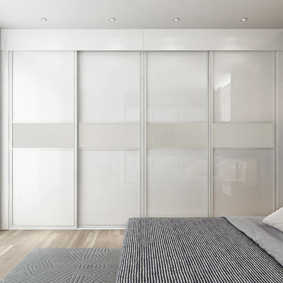 L'Armoire blanc de laque a adapté le Cabinet aux besoins du client moderne en bois de porte coulissante de garde-robe