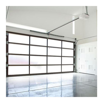 Largeur en aluminium en verre sectionnelle industrielle de la porte 6000-7000mm de garage