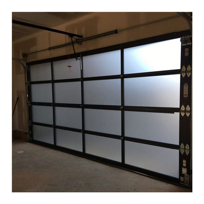 Largeur en aluminium en verre sectionnelle industrielle de la porte 6000-7000mm de garage