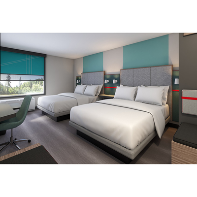 Les meubles de luxe de chambre à coucher d'invité placent le Roi Size Bed Sets d'hôtel