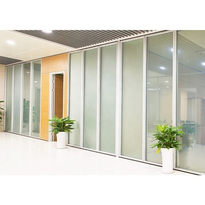 Système en verre insonorisé de cloison de séparation du STC. 45db de bureau avec des portes