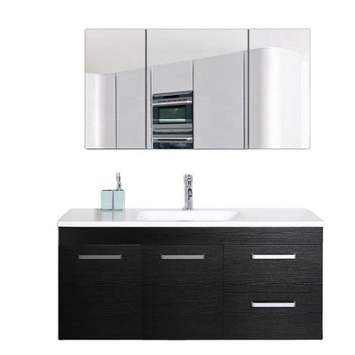 Cabinet de vanité de salle de bains d'hôtel de contreplaqué de 60*45*45cm avec des roulettes