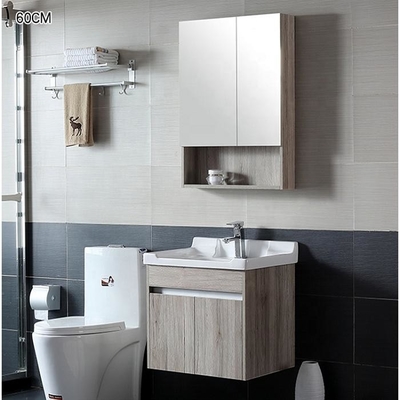 Cabinet de vanité de salle de bains d'hôtel de contreplaqué de 60*45*45cm avec des roulettes