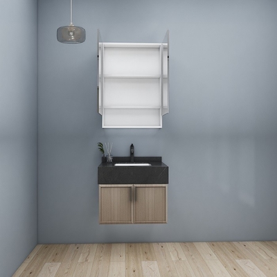 La LED a illuminé la vanité adaptée aux besoins du client de panneau de particules des Cabinets de salle de bains 16mm