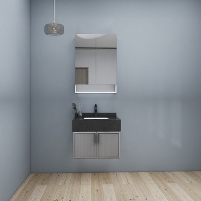 La LED a illuminé la vanité adaptée aux besoins du client de panneau de particules des Cabinets de salle de bains 16mm