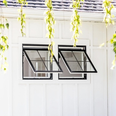 Tente en aluminium vitrée par double Windows de minimalisme pour le sous-sol