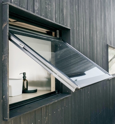 Tente en aluminium vitrée par double Windows de minimalisme pour le sous-sol