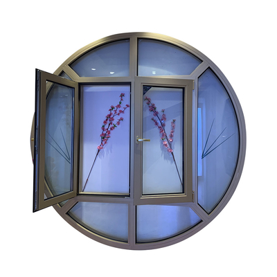 le cadre en aluminium épais Windows de 1.2-2.0mm a fixé le cercle rond supérieur Windows