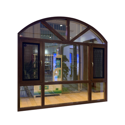 le cadre en aluminium épais Windows de 1.2-2.0mm a fixé le cercle rond supérieur Windows