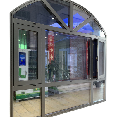 le cadre en aluminium épais Windows de 1.2-2.0mm a fixé le cercle rond supérieur Windows