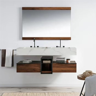 Vanité moderne imperméable de bâti de mur de LED de salle de bains de Cabinet imperméable fait sur commande de miroir