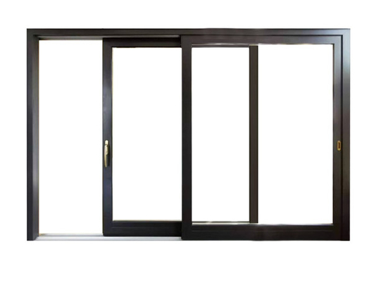 Verre horizontal Windows en aluminium coulissant de la CE double et portes avec le gril