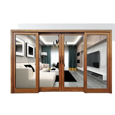 Verre horizontal Windows en aluminium coulissant de la CE double et portes avec le gril