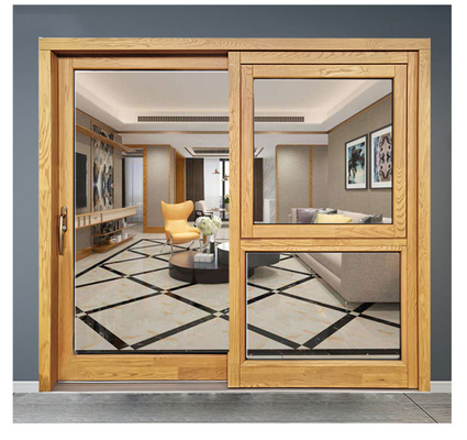 Verre horizontal Windows en aluminium coulissant de la CE double et portes avec le gril