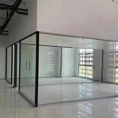 Plancher en verre gâché de cloison de séparation de bureau de mélamine aux diviseurs de pièce insonorisés de plafond