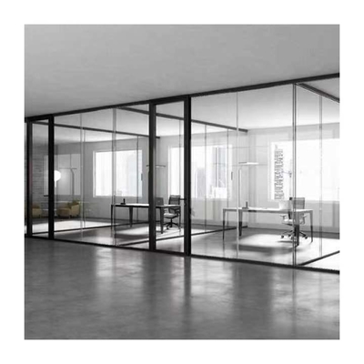 Diviseurs mobiles pliables en verre en aluminium de bureau de cloison de séparation d'acier inoxydable