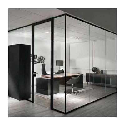 Diviseurs mobiles pliables en verre en aluminium de bureau de cloison de séparation d'acier inoxydable